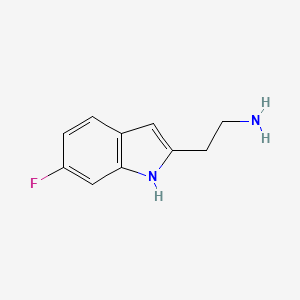 molecular formula C10H11FN2 B7843137 2-(6-Fluoro-1H-indol-2-yl)ethan-1-amine 
