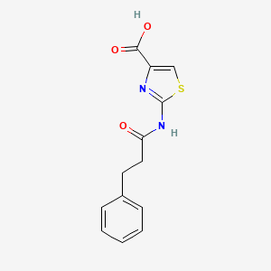 molecular formula C13H12N2O3S B7843160 2-(3-Phenylpropanamido)-1,3-thiazole-4-carboxylicacid 