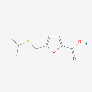molecular formula C9H12O3S B7843201 2-Furoicacid,5-[(isopropylthio)methyl]- 