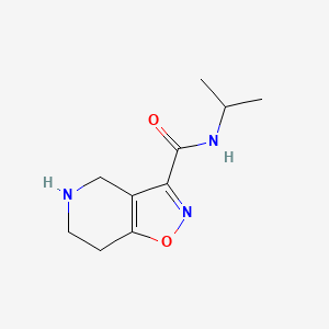 molecular formula C10H15N3O2 B7843218 N-Isopropyl-4,5,6,7-tetrahydroisoxazolo[4,5-c]pyridine-3-carboxamide 