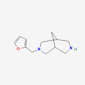 molecular formula C12H18N2O B7843239 3-(Furan-2-ylmethyl)-3,7-diazabicyclo[3.3.1]nonane 