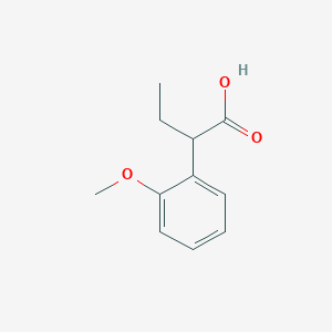 molecular formula C11H14O3 B7843261 2-(2-Methoxyphenyl)butanoic acid 