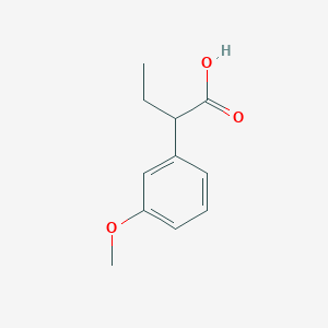 molecular formula C11H14O3 B7843267 2-(3-Methoxyphenyl)butanoic acid 