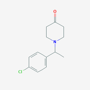 molecular formula C13H16ClNO B7843284 1-(1-(4-Chlorophenyl)ethyl)piperidin-4-one CAS No. 905987-03-3