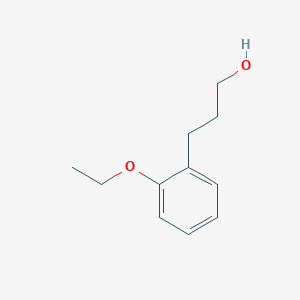 molecular formula C11H16O2 B7843294 2-Ethoxy-benzenepropanol 