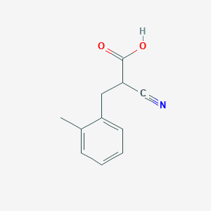 molecular formula C11H11NO2 B7843301 2-Cyano-3-(o-tolyl)propanoic acid 