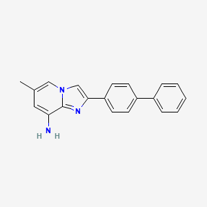 6-Methyl-2-(4-phenylphenyl)imidazo[1,2-a]pyridin-8-amine