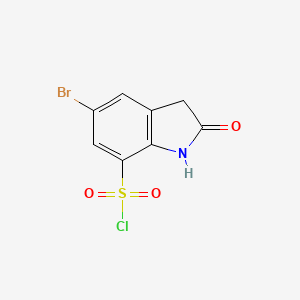 5-bromo-2-oxo-2,3-dihydro-1H-indole-7-sulfonyl chloride