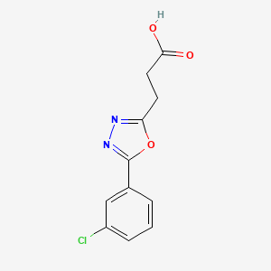 3-(5-(3-Chlorophenyl)-1,3,4-oxadiazol-2-yl)propanoic acid