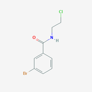 molecular formula C9H9BrClNO B7843371 3-bromo-N-(2-chloroethyl)benzamide 