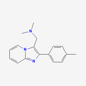 molecular formula C17H19N3 B7843404 N,N-dimethyl-1-[2-(4-methylphenyl)imidazo[1,2-a]pyridin-3-yl]methanamine 
