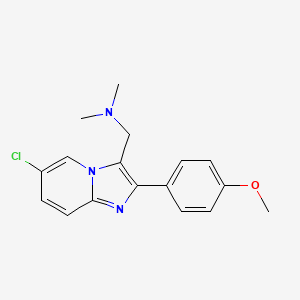 molecular formula C17H18ClN3O B7843411 6-Cl-2-(4-MeOPh)-3-(Me2N-CH2)imidazo[1,2-a]pyridin 