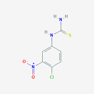 molecular formula C7H6ClN3O2S B7843417 (4-Chloro-3-nitrophenyl)thiourea 