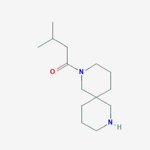 molecular formula C14H26N2O B7843467 3-Methyl-1-(2,8-diazaspiro[5.5]undecan-2-yl)butan-1-one 