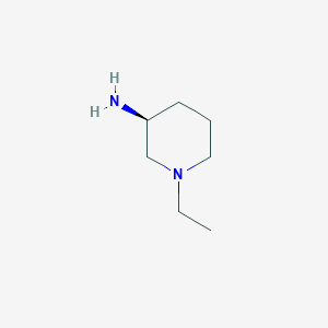 molecular formula C7H16N2 B7843477 (3S)-1-ethylpiperidin-3-amine 