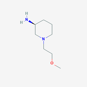molecular formula C8H18N2O B7843485 (S)-1-(2-Methoxyethyl)piperidin-3-amine 
