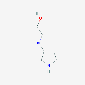 molecular formula C7H16N2O B7843492 2-[Methyl(pyrrolidin-3-yl)amino]ethan-1-ol 