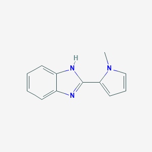 molecular formula C12H11N3 B078435 2-(1-甲基吡咯-2-基)-1H-苯并咪唑 CAS No. 13253-57-1