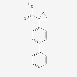 molecular formula C16H14O2 B7843500 1-(4-Biphenylyl)cyclopropanecarboxylic acid 