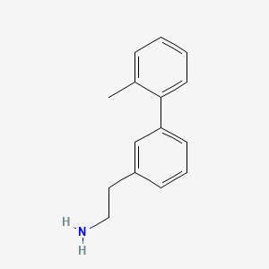 molecular formula C15H17N B7843517 2-[3-(2-Methylphenyl)phenyl]ethan-1-amine 