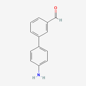 molecular formula C13H11NO B7843523 3-(4-Aminophenyl)benzaldehyde 