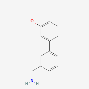 molecular formula C14H15NO B7843556 [3-(3-Methoxyphenyl)phenyl]methanamine 