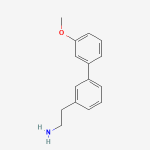 molecular formula C15H17NO B7843569 2-[3-(3-Methoxyphenyl)phenyl]ethan-1-amine 