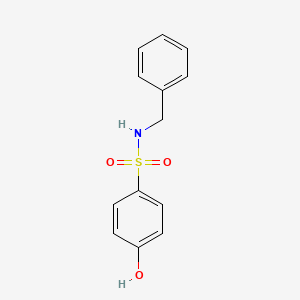 molecular formula C13H13NO3S B7843589 N-Benzyl-4-hydroxybenzene-1-sulfonamide CAS No. 96155-81-6