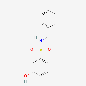 molecular formula C13H13NO3S B7843614 N-Benzyl-3-hydroxybenzene-1-sulfonamide 