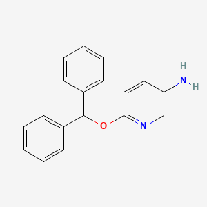 molecular formula C18H16N2O B7843654 6-(Diphenylmethoxy)pyridin-3-amine 