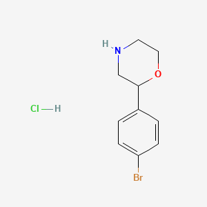 molecular formula C10H13BrClNO B7843707 2-(4-Bromophenyl)morpholine hydrochloride 