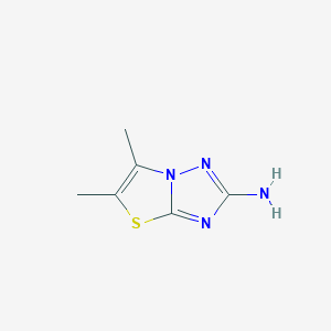 molecular formula C6H8N4S B7843717 Dimethyl-[1,2,4]triazolo[3,2-b][1,3]thiazol-2-amine 