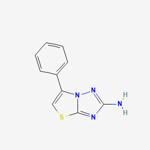 molecular formula C10H8N4S B7843722 6-Phenyl-[1,2,4]triazolo[3,2-b][1,3]thiazol-2-amine 