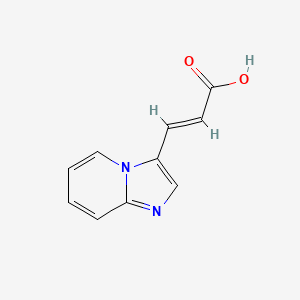 molecular formula C10H8N2O2 B7843878 (E)-3-(imidazo[1,2-a]pyridin-3-yl)acrylic acid 