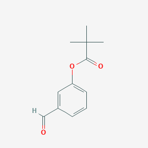 molecular formula C12H14O3 B7843904 3-Formylphenyl pivalate CAS No. 134518-89-1