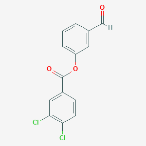 molecular formula C14H8Cl2O3 B7843921 3-Formylphenyl 3,4-dichlorobenzoate 