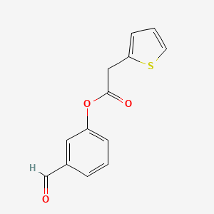 molecular formula C13H10O3S B7843934 3-formylphenyl 2-thienylacetate, AldrichCPR 