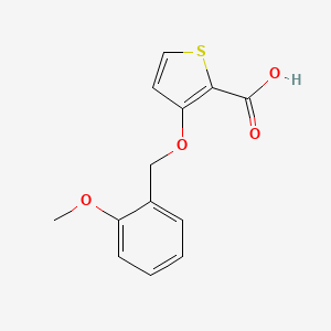 molecular formula C13H12O4S B7843962 3-[(2-Methoxyphenyl)methoxy]thiophene-2-carboxylic acid 