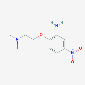 molecular formula C10H15N3O3 B7843967 2-(2-(Dimethylamino)ethoxy)-5-nitroaniline 
