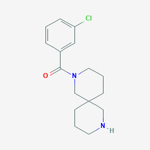 molecular formula C16H21ClN2O B7843972 (3-Chlorophenyl)(2,8-diazaspiro[5.5]undecan-2-yl)methanone 