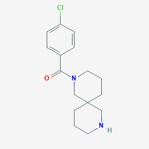 molecular formula C16H21ClN2O B7843975 (4-Chlorophenyl)(2,8-diazaspiro[5.5]undecan-2-yl)methanone 