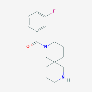 molecular formula C16H21FN2O B7843985 (3-Fluorophenyl)(2,8-diazaspiro[5.5]undecan-2-yl)methanone 