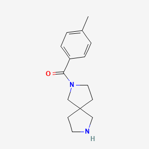 molecular formula C15H20N2O B7844008 2,7-Diazaspiro[4.4]nonan-2-yl(p-tolyl)methanone 