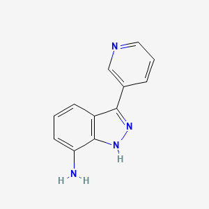 molecular formula C12H10N4 B7844019 3-(pyridin-3-yl)-1H-indazol-7-amine 