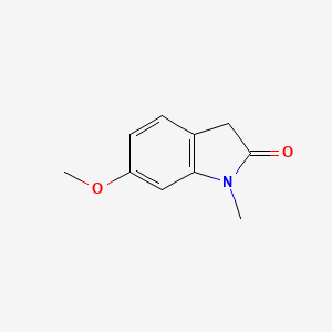 molecular formula C10H11NO2 B7844071 6-甲氧基-1-甲基吲哚啉-2-酮 