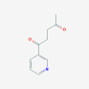 molecular formula C10H11NO2 B7844078 1-(Pyridin-3-yl)pentane-1,4-dione 