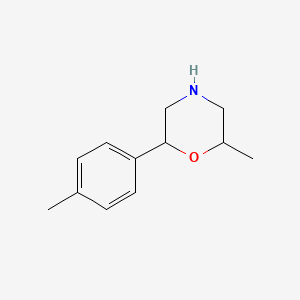 molecular formula C12H17NO B7844088 2-Methyl-6-(4-methylphenyl)morpholine 