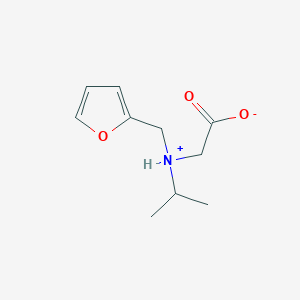molecular formula C10H15NO3 B7844107 2-[Furan-2-ylmethyl(propan-2-yl)azaniumyl]acetate 