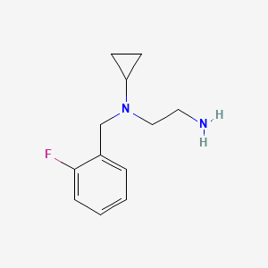 molecular formula C12H17FN2 B7844117 N1-Cyclopropyl-N1-(2-fluorobenzyl)ethane-1,2-diamine 