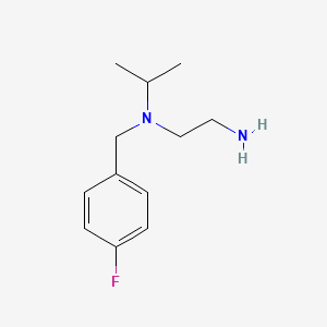 molecular formula C12H19FN2 B7844125 N1-(4-fluorobenzyl)-N1-isopropylethane-1,2-diamine 